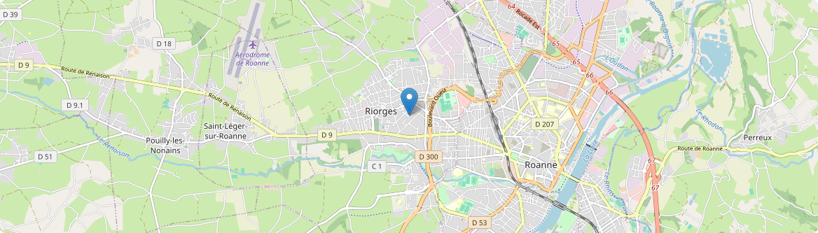 Riorges - Carte