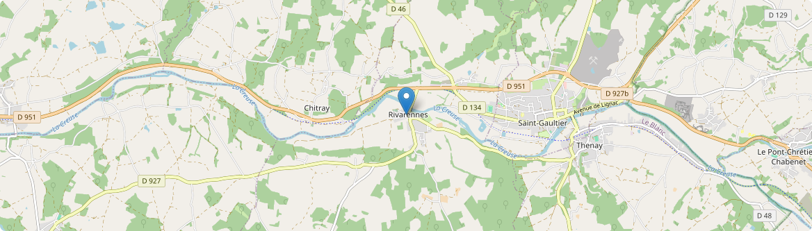 Rivarennes - Carte