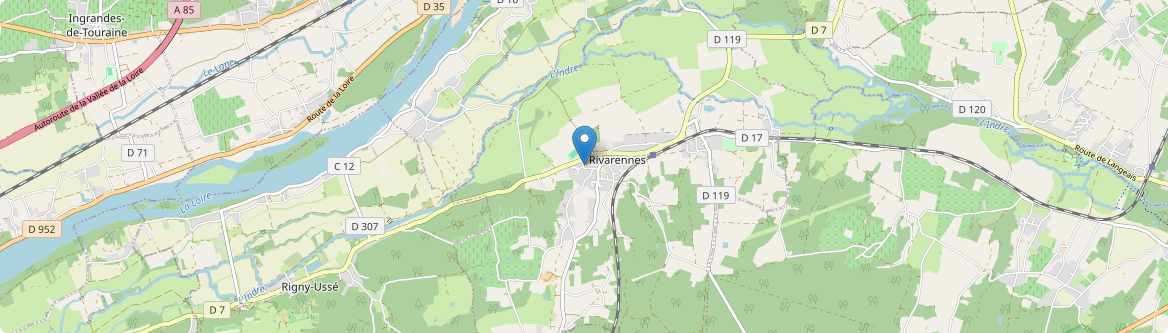 Rivarennes - Carte