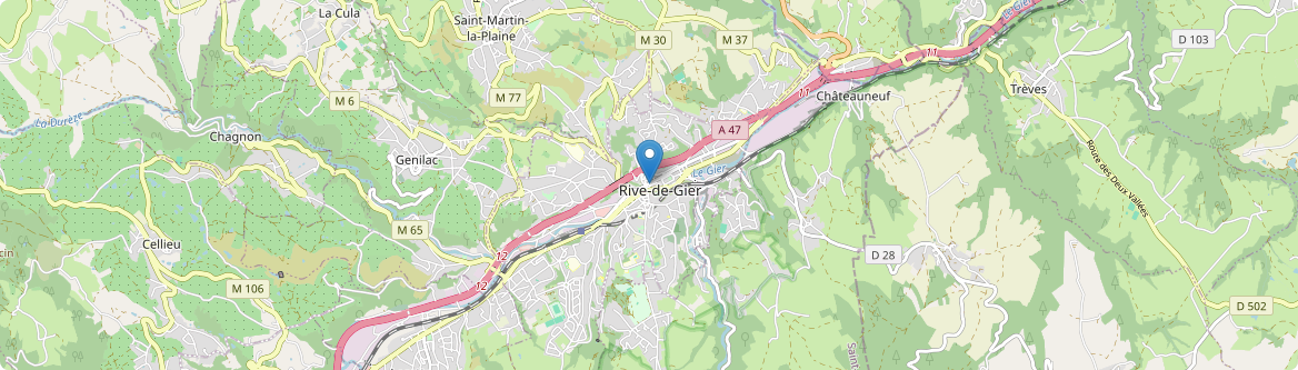 Rive-de-Gier - Carte