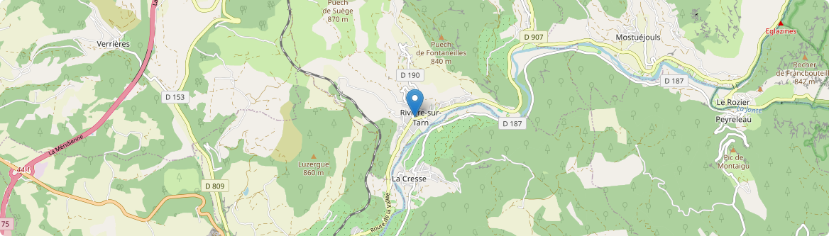 Rivière-sur-Tarn - Carte