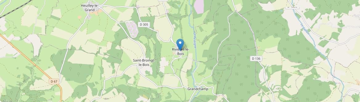 Rivières-le-Bois - Carte