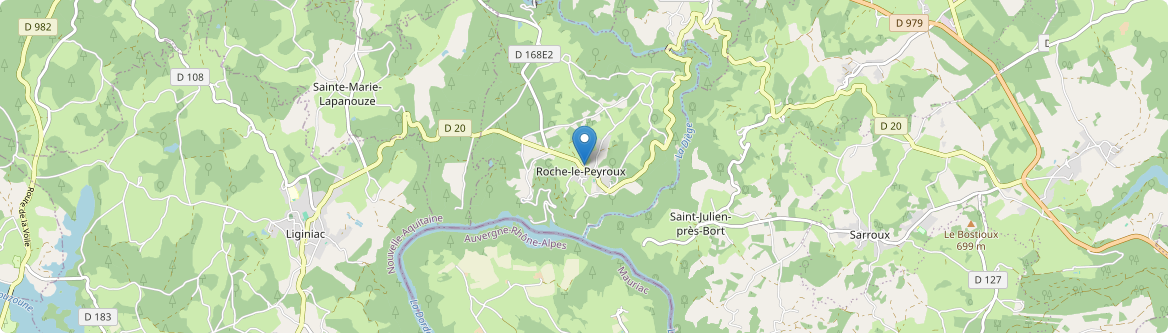 Roche-le-Peyroux - Carte