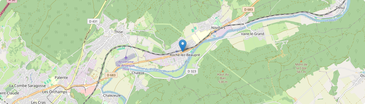Roche-lez-Beaupré - Carte
