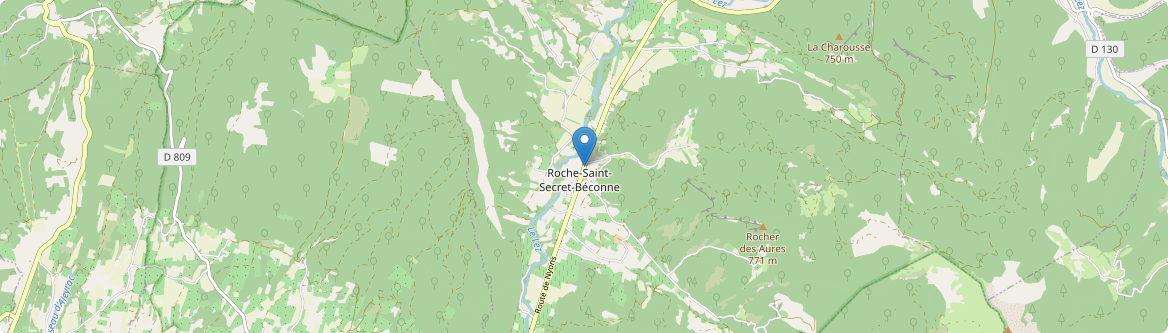 Roche-Saint-Secret-Béconne - Carte
