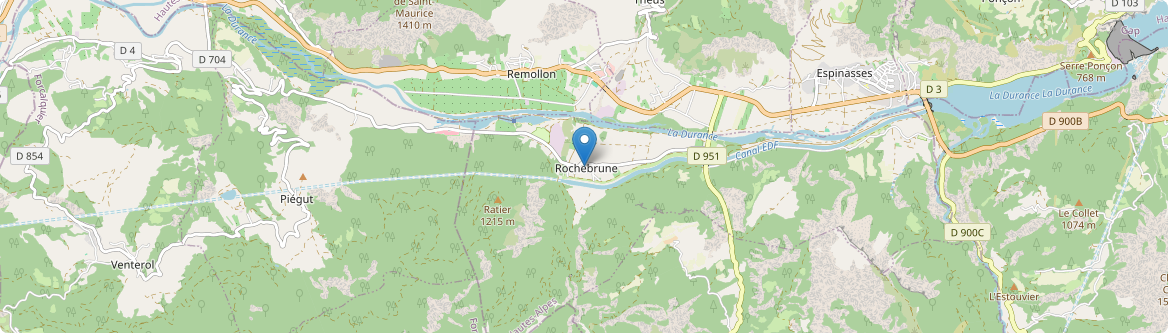 Rochebrune - Carte