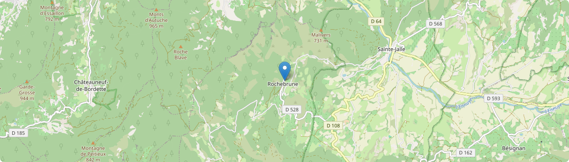 Rochebrune - Carte