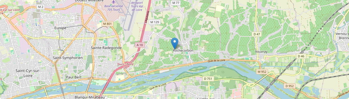 Rochecorbon - Carte