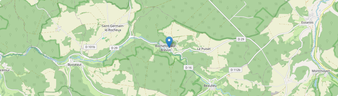 Rochefort-sur-Brévon - Carte