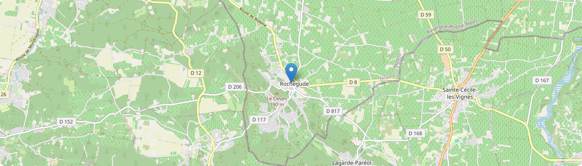 Rochegude - Carte