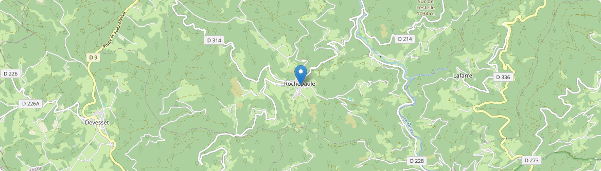 Rochepaule - Carte