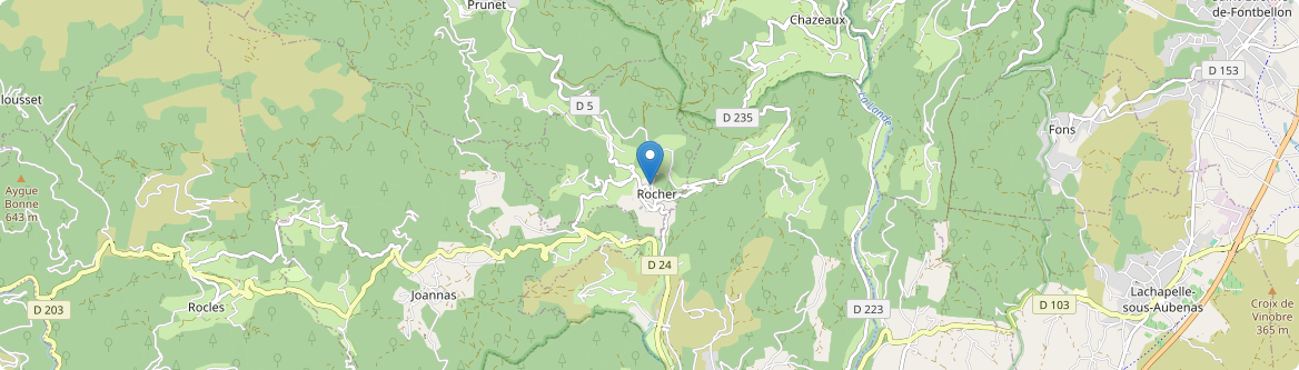 Rocher - Carte