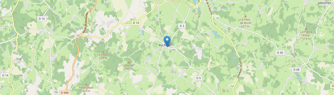 Roches - Carte