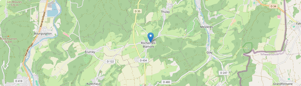 Roches-lès-Blamont - Carte