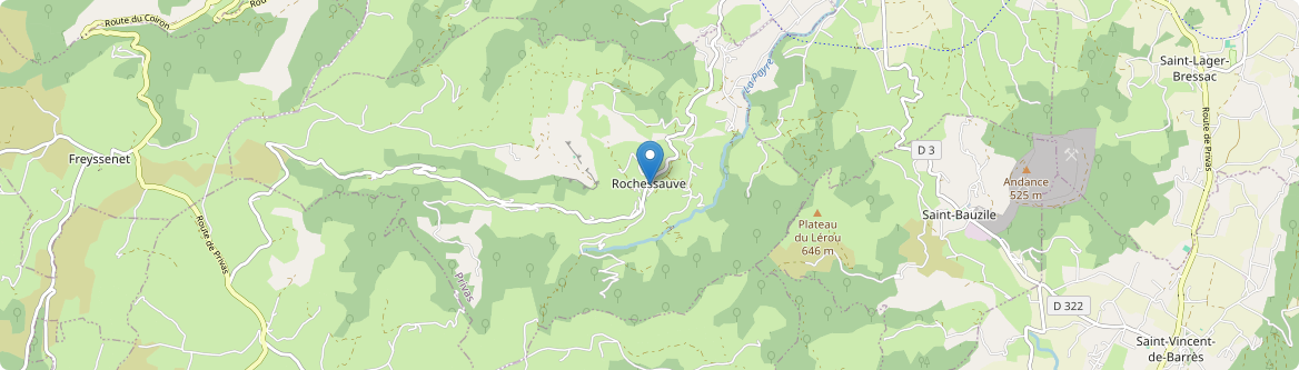 Rochessauve - Carte