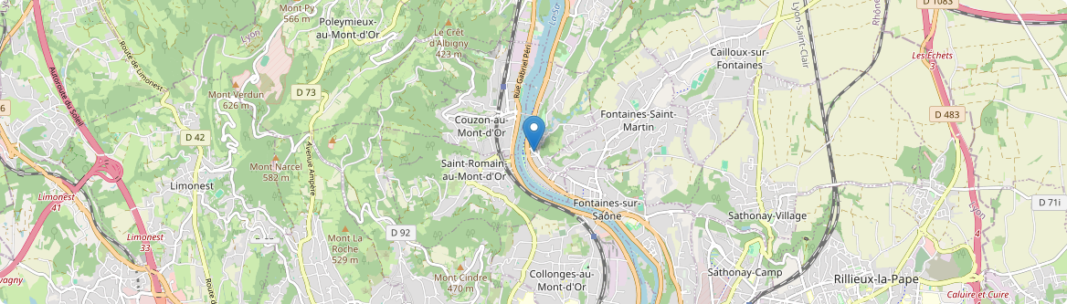 Rochetaillée-sur-Saône - Carte