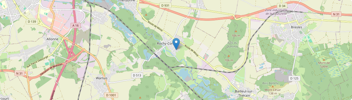 Rochy-Condé - Carte