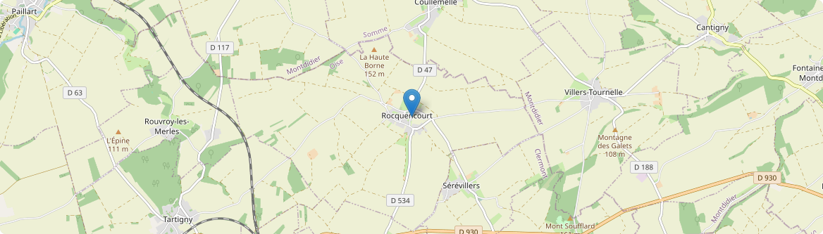 Rocquencourt - Carte