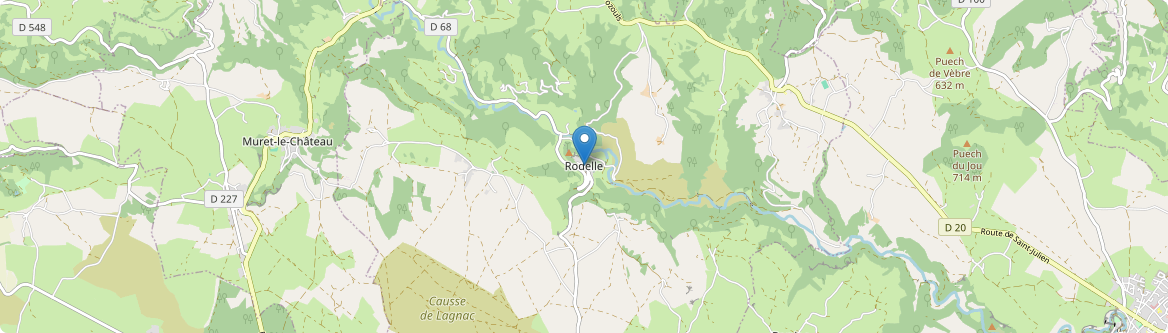 Rodelle - Carte