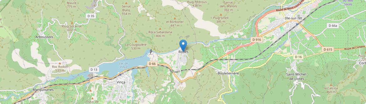 Rodès - Carte