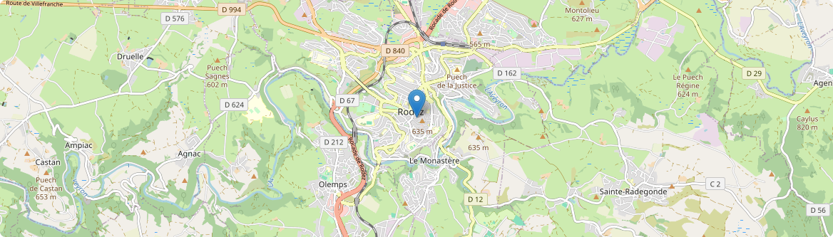 Rodez - Carte
