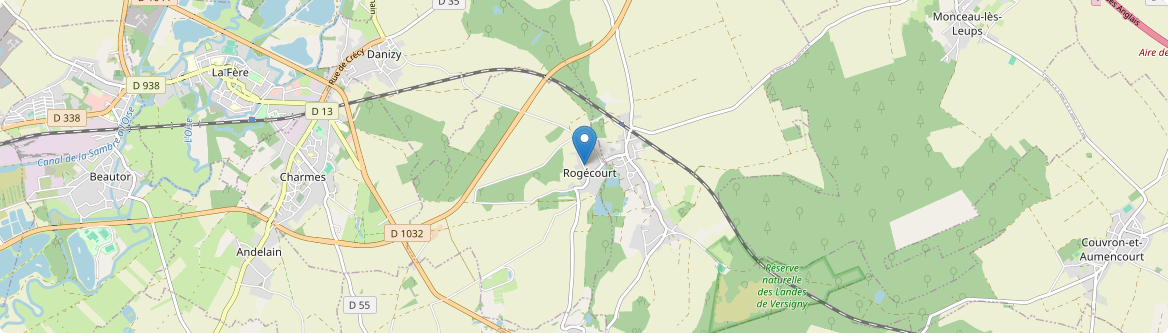 Rogécourt - Carte