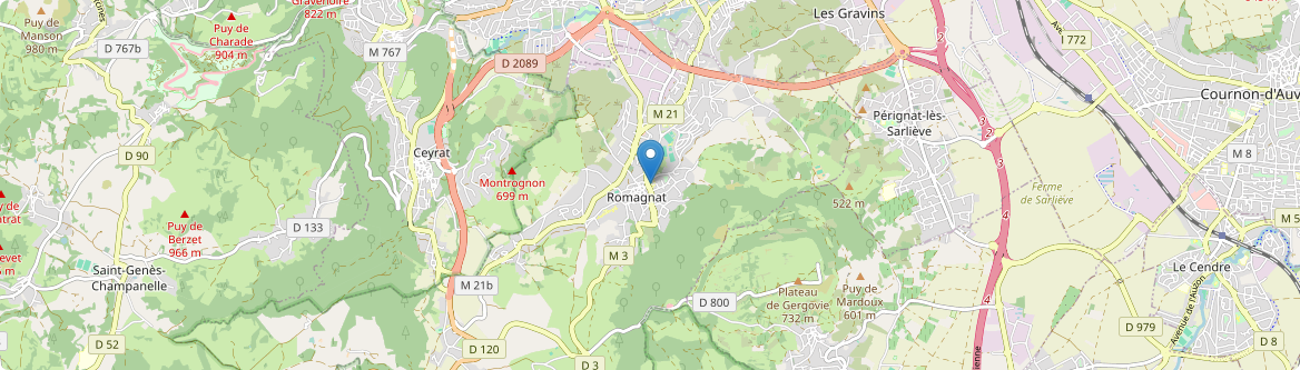 Romagnat - Carte