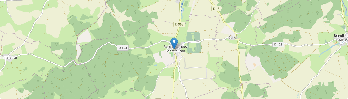Romagne-sous-Montfaucon - Carte