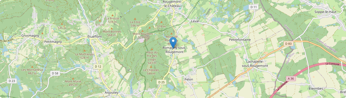 Romagny-sous-Rougemont - Carte