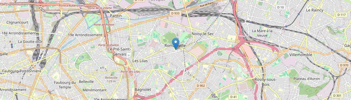 Romainville - Carte