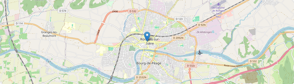 Romans-sur-Isère - Carte
