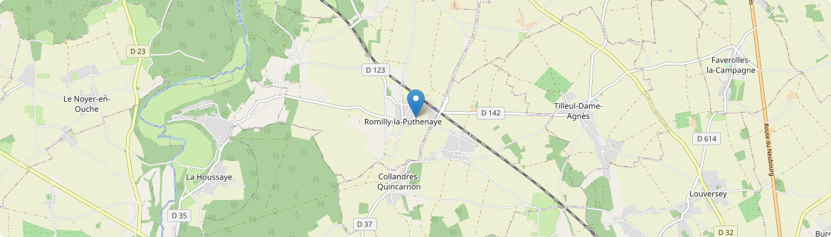 Romilly-la-Puthenaye - Carte