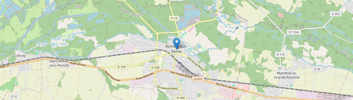 Romilly-sur-Seine - Carte