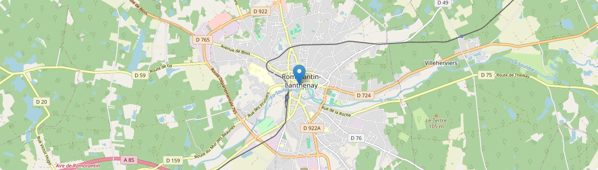 Romorantin-Lanthenay - Carte