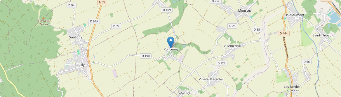 Roncenay - Carte