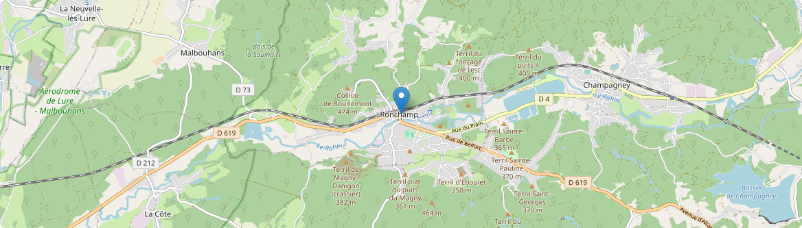 Ronchamp - Carte