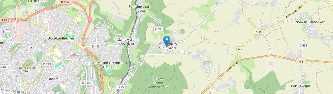 Roncherolles-sur-le-Vivier - Carte