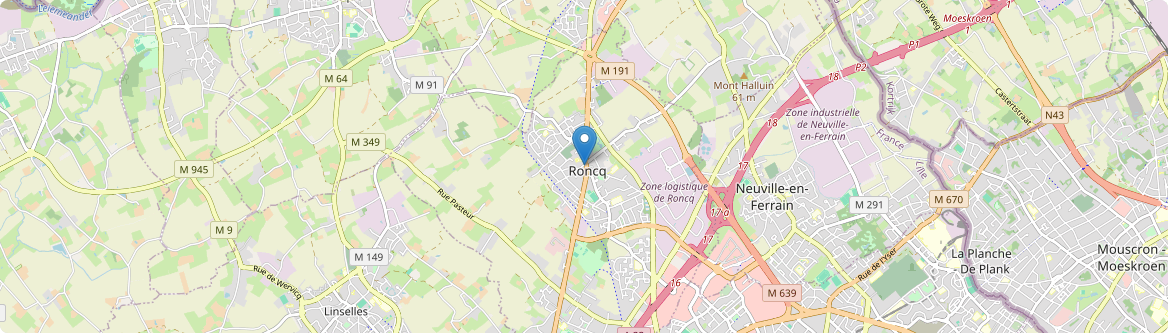 Roncq - Carte