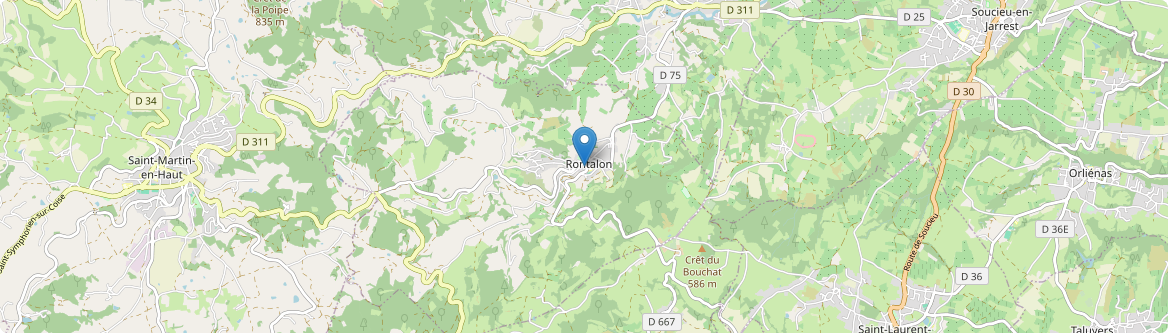 Rontalon - Carte