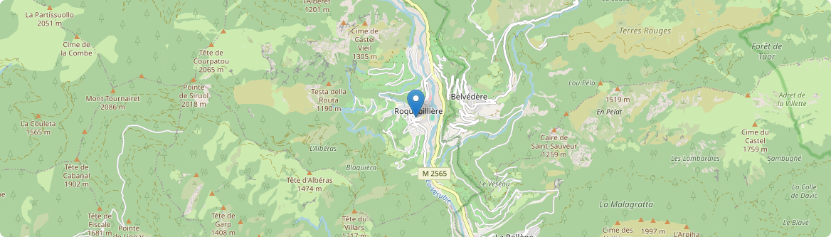 Roquebillière - Carte