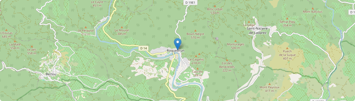 Roquebrun - Carte
