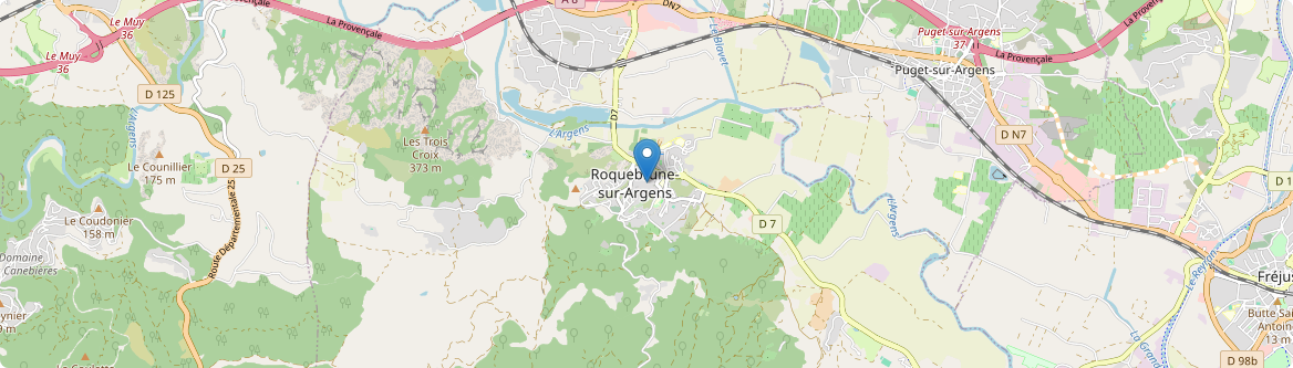 Roquebrune-sur-Argens - Carte