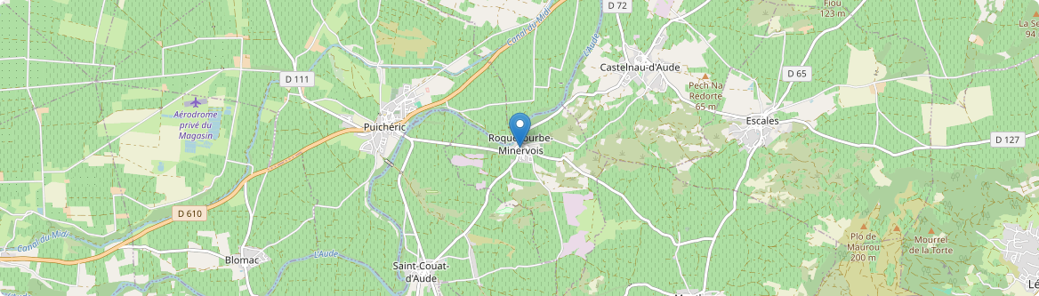 Roquecourbe-Minervois - Carte