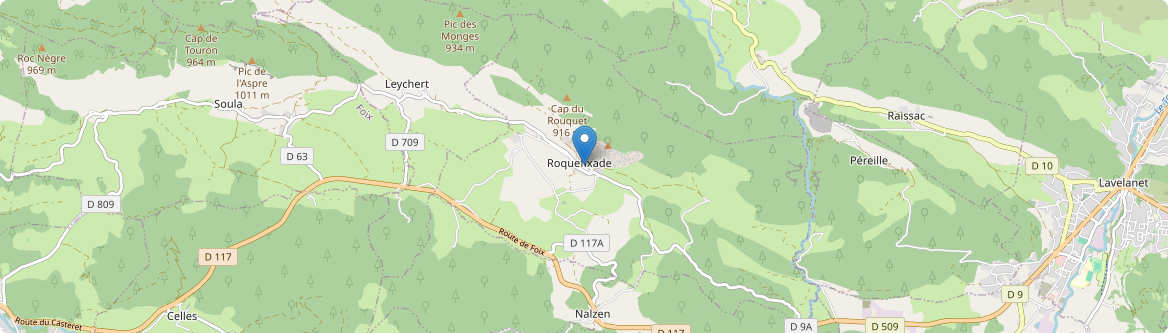 Roquefixade - Carte