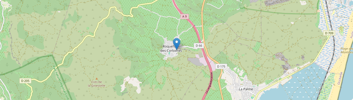 Roquefort-des-Corbières - Carte