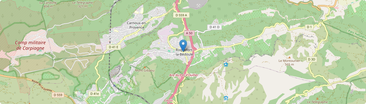 Roquefort-la-Bédoule - Carte