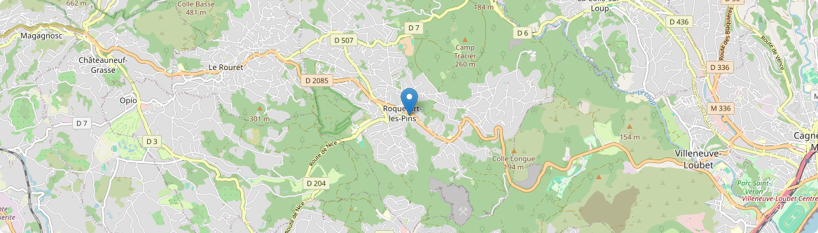 Roquefort-les-Pins - Carte