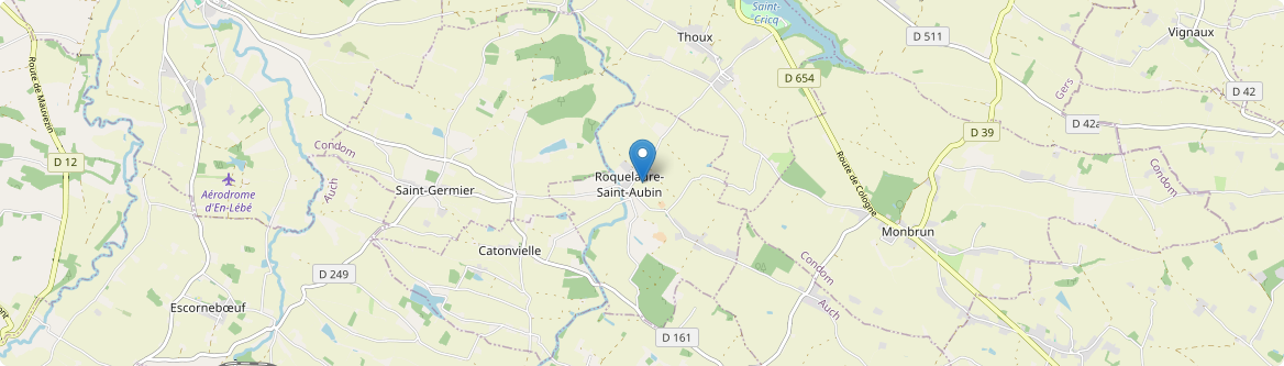 Roquelaure-Saint-Aubin - Carte