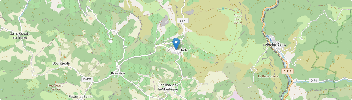 Roquetaillade-et-Conilhac - Carte
