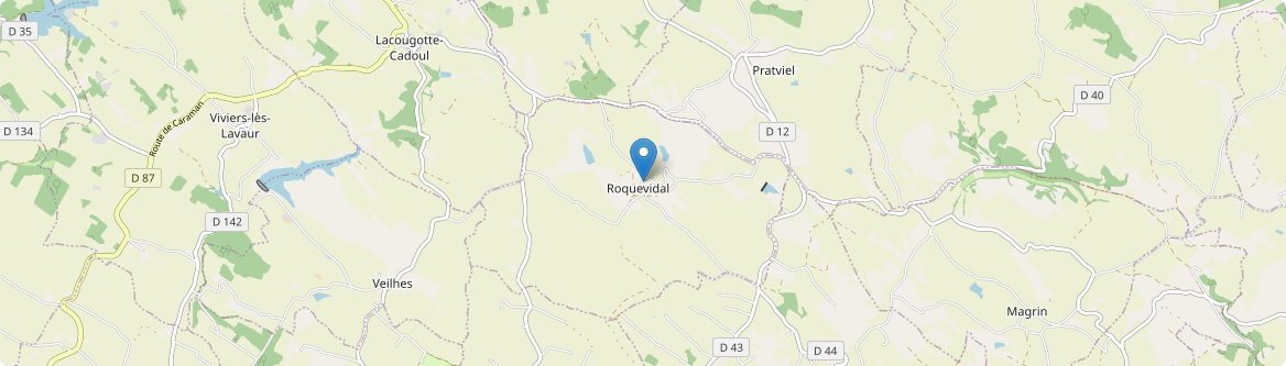 Roquevidal - Carte